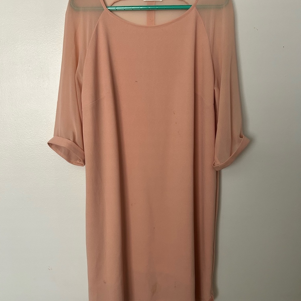 Elegant Peach Dress